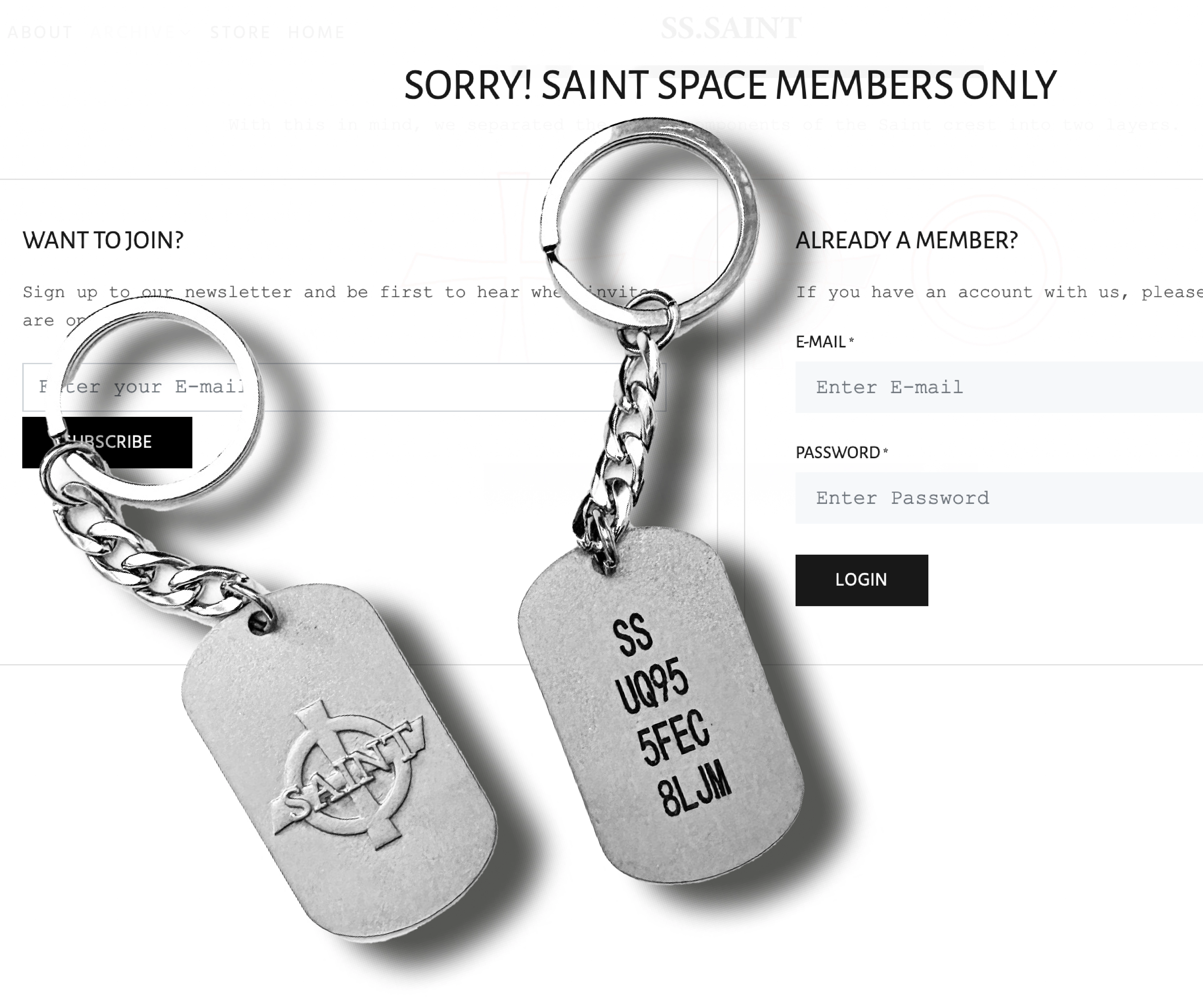 SAINT SPACE LOCK PAGE